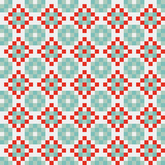 Fototapeta premium Abstract Cross Pattern generative computational art illustration