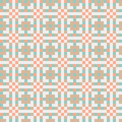 Fototapeta premium Abstract Cross Pattern generative computational art illustration