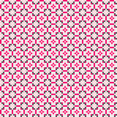 Abstract Cross Pattern generative computational art illustration