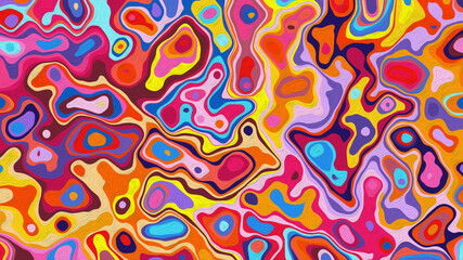 Abstract Liquid Colorful Background