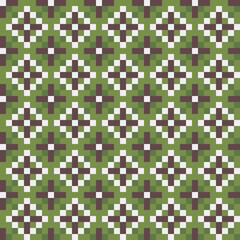 Fototapeta premium Abstract Cross Pattern generative computational art illustration