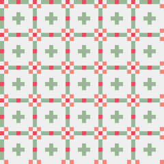 Abstract Cross Pattern generative computational art illustration