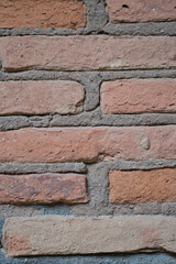 Red brick wall. Background concept