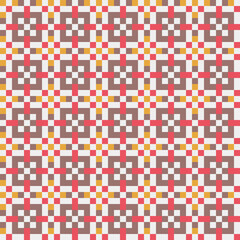 Abstract Cross Pattern generative computational art illustration