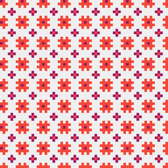 Abstract Cross Pattern generative computational art illustration