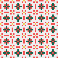 Abstract Cross Pattern generative computational art illustration