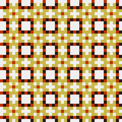 Abstract Cross Pattern generative computational art illustration