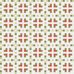 Abstract Cross Pattern generative computational art illustration