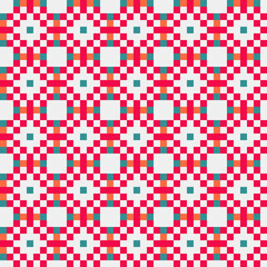 Abstract Cross Pattern generative computational art illustration