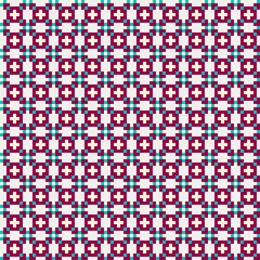 Abstract Cross Pattern generative computational art illustration