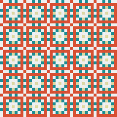 Abstract Cross Pattern generative computational art illustration
