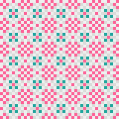 Abstract Cross Pattern generative computational art illustration