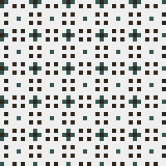 Abstract Cross Pattern generative computational art illustration