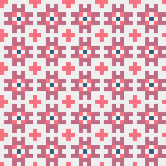 Abstract Cross Pattern generative computational art illustration