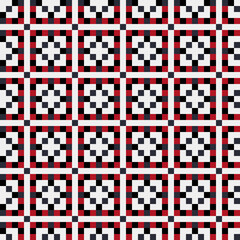 Fototapeta premium Abstract Cross Pattern generative computational art illustration