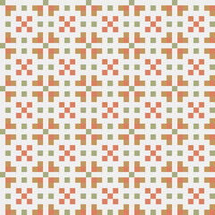Abstract Cross Pattern generative computational art illustration