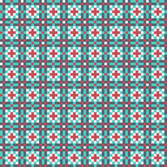 Abstract Cross Pattern generative computational art illustration