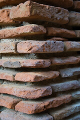 Red brick wall. Background concept