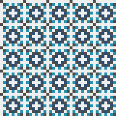 Fototapeta premium Abstract Cross Pattern generative computational art illustration