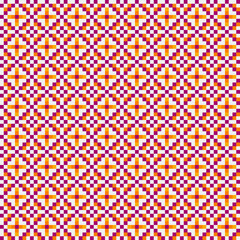 Obraz premium Abstract Cross Pattern generative computational art illustration