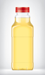 Plastic Bottle on background.