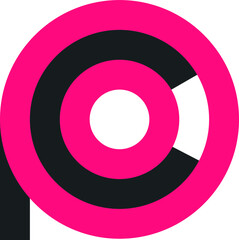 P logo icon. letter p logo design vector