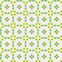 Fototapeta premium Abstract Cross Pattern generative computational art illustration