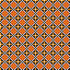 Abstract Cross Pattern generative computational art illustration