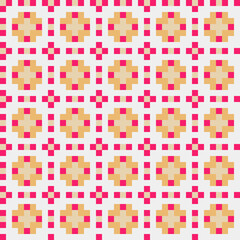 Abstract Cross Pattern generative computational art illustration