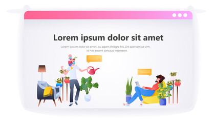 young father in mask playing with little child at home fatherhood parenting concept