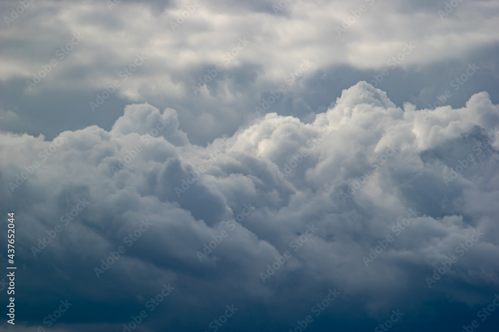 Wall mural thunderclouds in the sky on a spring day