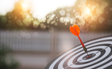 Dart is an opportunity and Dartboard is the target and goal. So both of that represent a challenge...