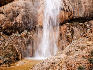 Semirom Waterfall Inside Rocks