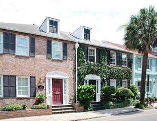 Historische Bauwerke in der Altstadt von Charleston, South Carolina