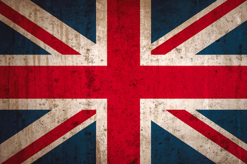 close up on a beautiful vintage British flag
