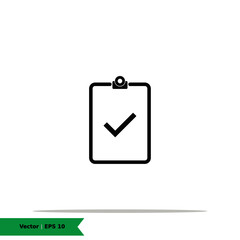 Approved Report, Checked Report Icon Illustration Logo Template. Report Sign Symbol. Vector Icon EPS 10