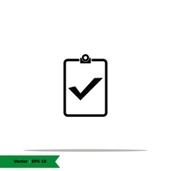 Approved Report, Checked Report Icon Illustration Logo Template. Report Sign Symbol. Vector Icon EPS 10