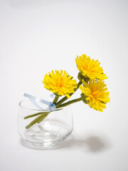 フェルト作品　タンポポブーケ