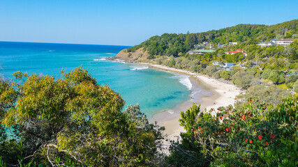 view from the beach