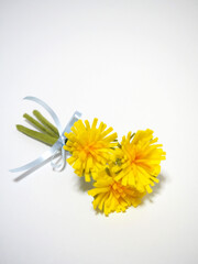 フェルト作品　タンポポブーケ