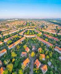 Sepolno - residential district built in 1919-1935 according to the concept of a garden city in Wroclaw, Poland