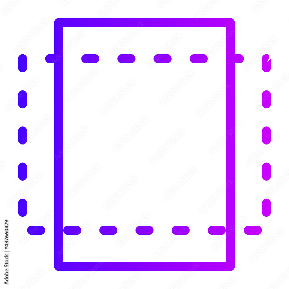 Poster landscape paper with gradient color outline style. suitable for applications, mobile applications, w