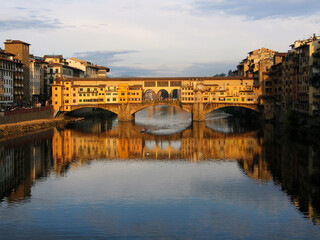 Ponte Vecchio in the evening light, Florence, Italy