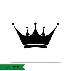 Crown Icon Illustration Logo Template. Winner, Victory Sign Symbol. Vector Line Icon EPS 10