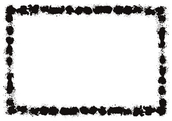 スプレーで描いたフレーム素材