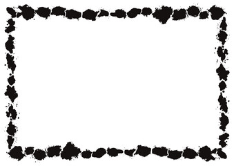 スプレーで描いたフレーム素材