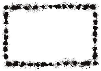 スプレーで描いたフレーム素材