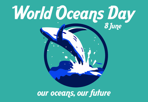 world ocean day vector image