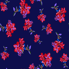 Fototapeta na wymiar Geometric flower Design pattern on background