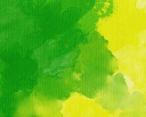 Hand drawing abstract watercolor backgroundon textured paper. Green yellow colors. Use for poster, print, postcard, template, wedding, card, invitation, backdrop, surface, textile, design